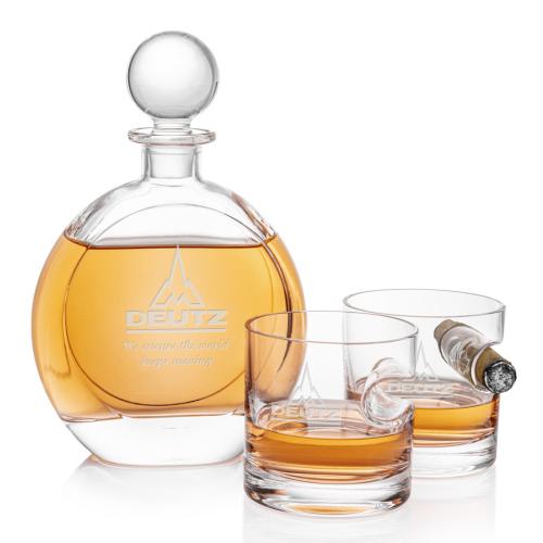 Corporate Gifts - Barware - Gift Sets - Bonello Decanter & Havana Set