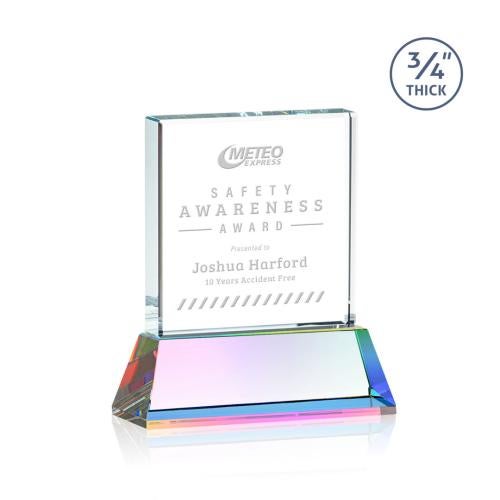Awards and Trophies - Crystal Awards - Terra Prismatic on Newhaven Square / Cube Crystal Award