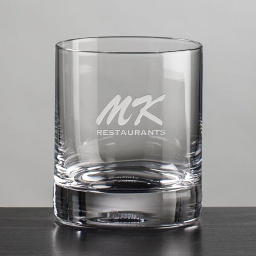 Corporate Gifts - Barware - On the Rocks Glasses - Dresden OTR/DOF - Deep Etch