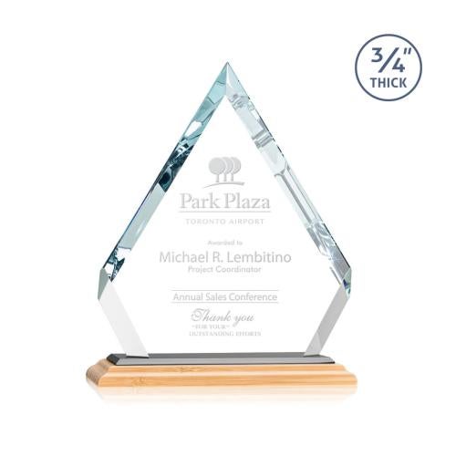 Awards and Trophies - Crystal Awards - Apex Bamboo/Black Diamond Wood Award