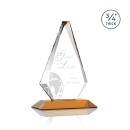 Windsor Amber Diamond Crystal Award
