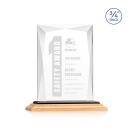 Messina Bamboo/Black Rectangle Wood Award