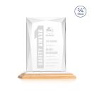Messina Bamboo/White Rectangle Wood Award
