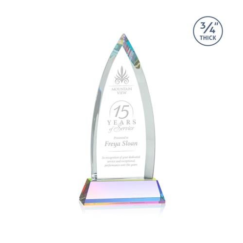 Awards and Trophies - Crystal Awards - Shildon Prismatic on Newhaven Peaks Crystal Award