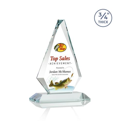 Awards and Trophies - Crystal Awards - Windsor Full Color Starfire Diamond Crystal Award