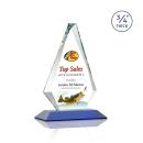 Windsor Full Color Blue Diamond Crystal Award