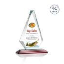 Windsor Full Color Rosewood Diamond Crystal Award