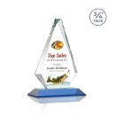 Windsor Full Color Sky Blue Diamond Crystal Award