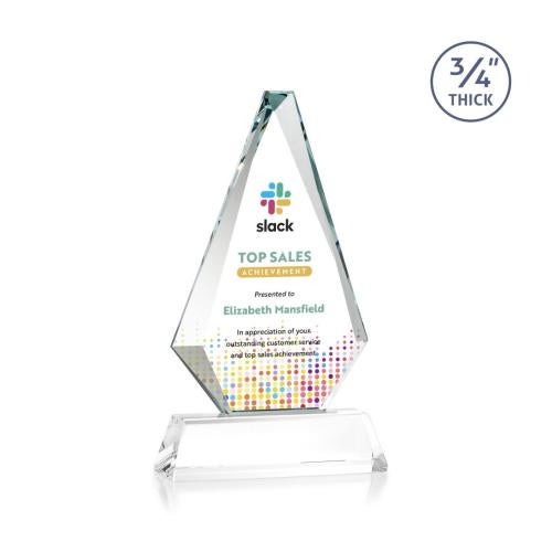 Awards and Trophies - Crystal Awards - Windsor Full Color Starfire on Newhaven Diamond Crystal Award