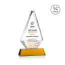 Windsor Full Color Amber on Newhaven Diamond Crystal Award