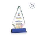 Windsor Full Color Blue on Newhaven Diamond Crystal Award