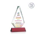Windsor Full Color Red on Newhaven Diamond Crystal Award