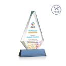 Windsor Full Color Sky Blue on Newhaven Diamond Crystal Award