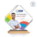 Toulon Full Color Bamboo/Black Diamond Wood Award