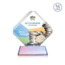 Toulon Full Color Prismatic on Newhaven Diamond Crystal Award