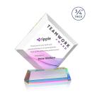 Belaire Full Color Prismatic on Newhaven Base Diamond Crystal Award