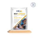 Messina Full Color Bamboo/White Rectangle Wood Award