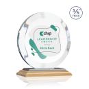 Gibralter Full Color Bamboo/Black Circle Wood Award