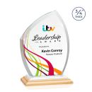 Daltry Full Color Bamboo/White Unique Wood Award