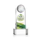 Sherbourne Full Color Clear Globe Crystal Award