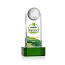 Sherbourne Full Color Green Globe Crystal Award