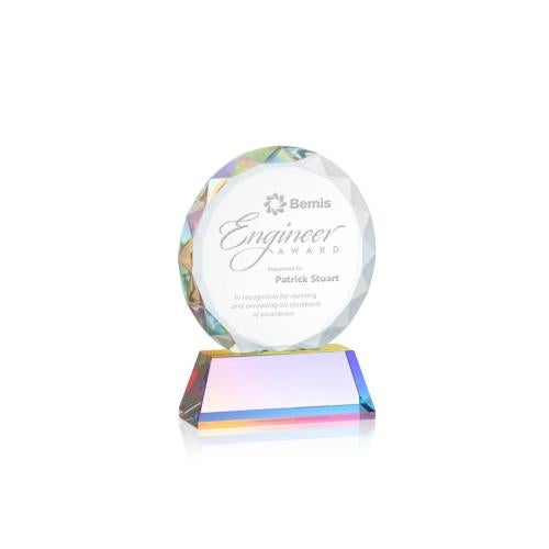 Awards and Trophies - Crystal Awards - Stratford Prismatic Circle Crystal Award
