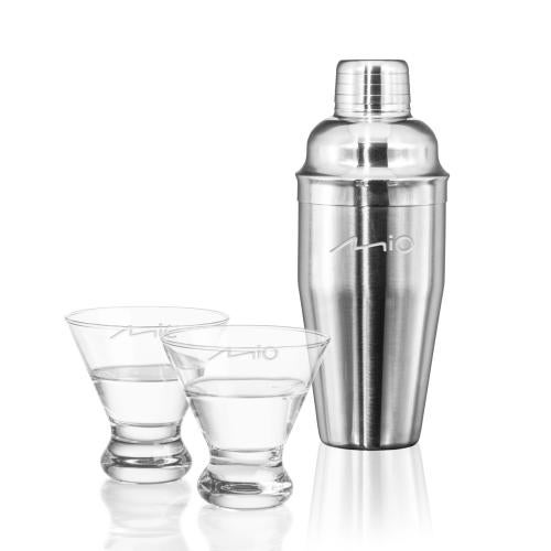 Corporate Gifts - Barware - Gift Sets - Connoisseur Shaker & Brisbane Martini Set