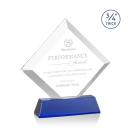 Belaire Blue on Newhaven Base Diamond Crystal Award