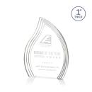 Tidworth Clear Left Flame Acrylic Award