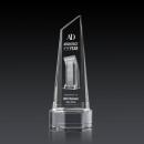 Akron Tower 3D Clear on Base Peaks Crystal Award