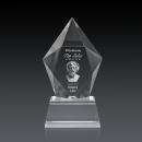 Devron 3D Clear on Base Polygon Crystal Award