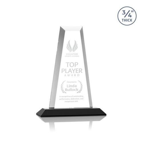 Awards and Trophies - Crystal Awards - Imperial Tower Black Towers Crystal Award