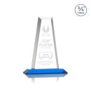 Imperial Tower Sky Blue Towers Crystal Award