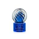 Genista Blue on Marvel Base Globe Glass Award