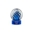 Genista Blue on Stanrich Base Globe Glass Award