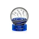 Tranquility Blue on Stanrich Base Globe Glass Award