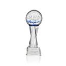 Starburst Clear on Grafton Base Globe Glass Award