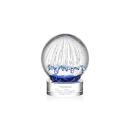Starburst Clear on Stanrich Base Globe Glass Award