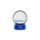 Starburst Blue on Stanrich Base Globe Glass Award