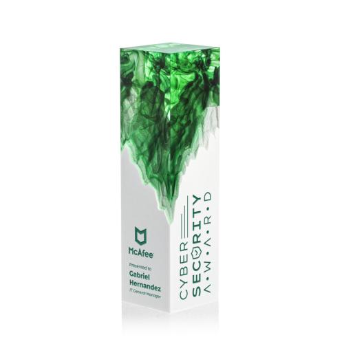Awards and Trophies - Acrylic Awards - Brandino Green Towers Acrylic Award