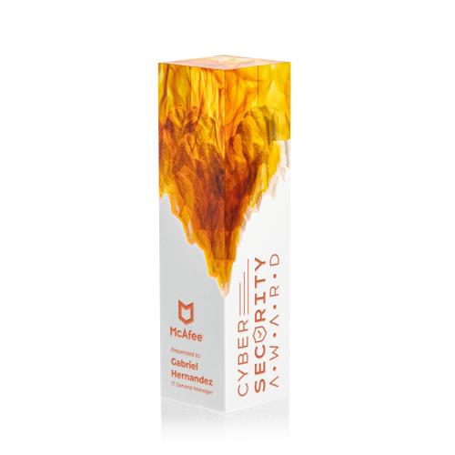 Awards and Trophies - Acrylic Awards - Brandino Orange Towers Acrylic Award