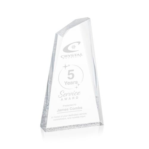 Awards and Trophies - Acrylic Awards - Cozumel Clear Peaks Acrylic Award