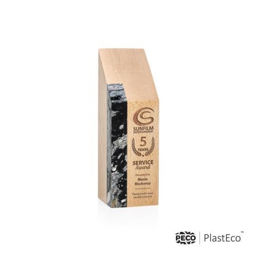 Awards and Trophies - Eco and Wood Awards - Verde PlastEco™ Charcoal Towers Wood Award