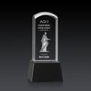 Silkwood 3D Black on Base Towers Crystal Award