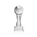 Globe Clear on Grafton Base Globe Crystal Award