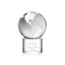Globe Clear on Marvel Base Globe Crystal Award