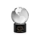 Globe Black on Marvel Base Globe Crystal Award