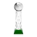 Globe Green on Toscana Base Globe Crystal Award