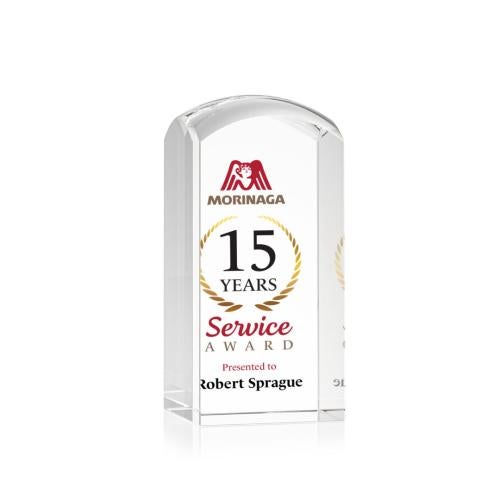 Awards and Trophies - Crystal Awards - Silkwood Full Color Towers Crystal Award