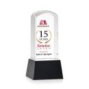 Silkwood Full Color Black on Base Towers Crystal Award